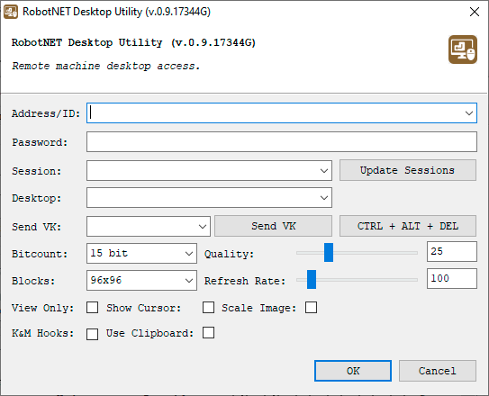 RobotNET Desktop Utility GUI